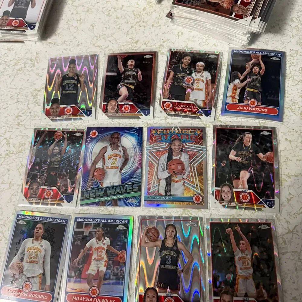 2023 Topps Chrome McDonald’s All American Basketball Lot – 102 Cards – JuJu Watk